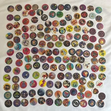 Assorted Pogs Lot Of 160 Vintage Disney Power Rangers Random Lot