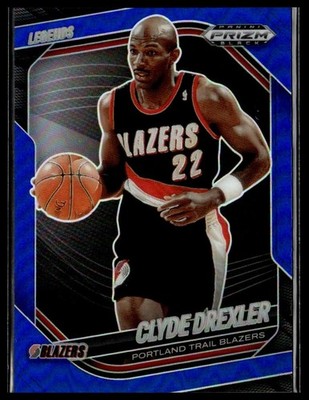 2024-25 Panini Prizm Black 288 Clyde Drexler Portland Trail Blazers Blue 112/199