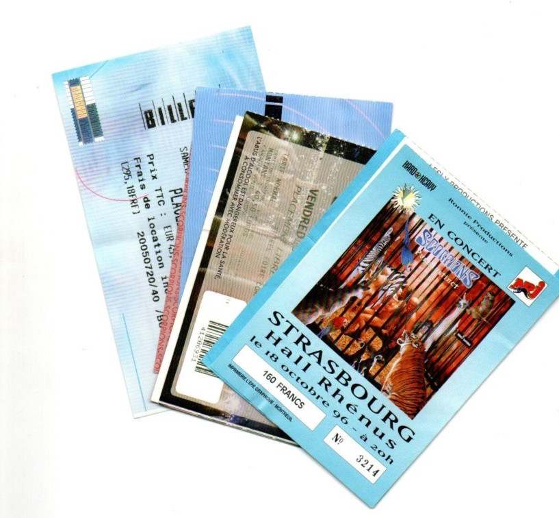 Lot 7 Used Concert Tickets - Scorpions