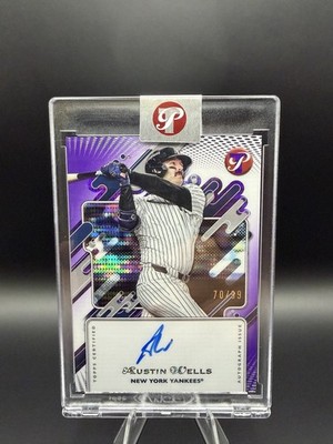 2025 Topps Pristine Austin Wells Auto Purple Refractor #/99 Yankees