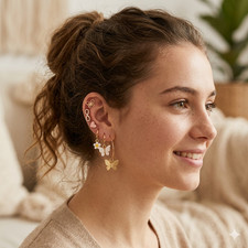 earrings set 6 pairs creative butterfly earrings heart earrings