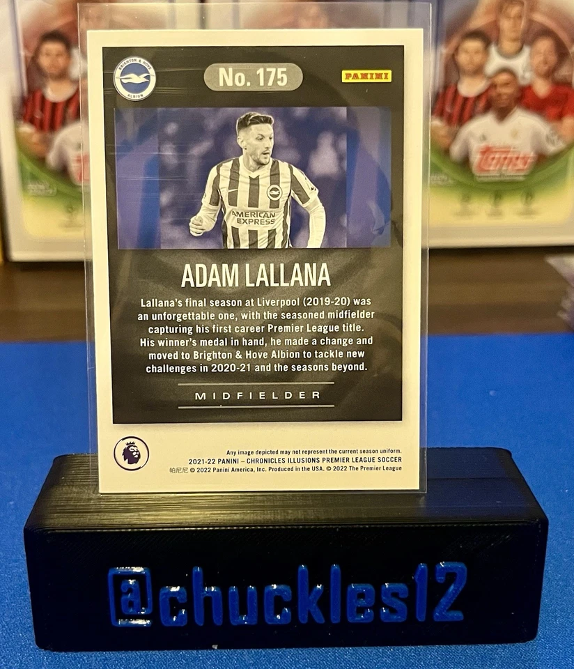 2021-22 Panini Chronicles -Chronicles Premier League Illusions Adam Lallana #175 - Image 2 of 2