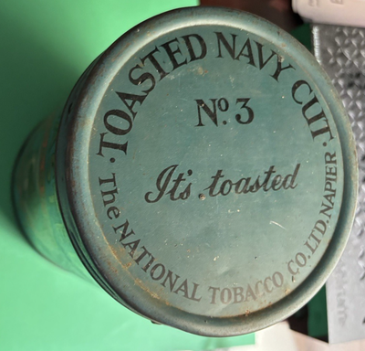 national tobacco company Vintage Toasted Navy Cut Tobacco Tin National Tobacco Company