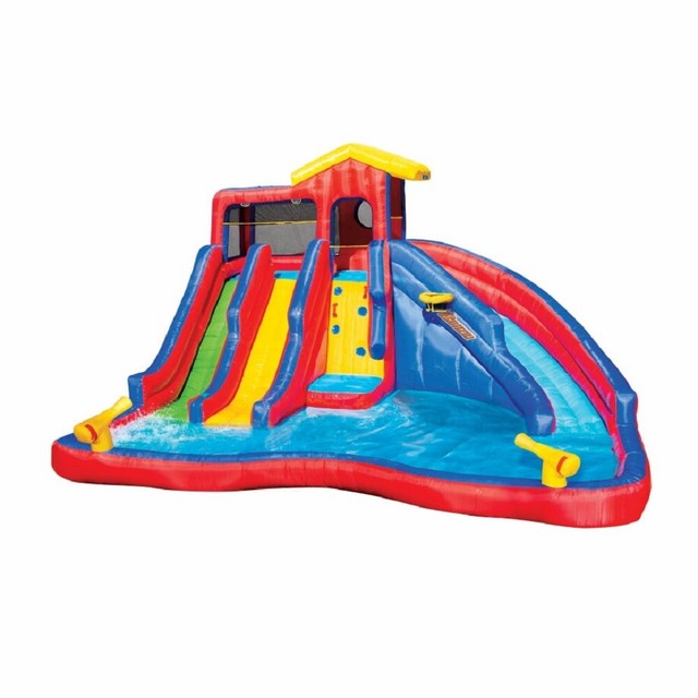 banzai kids inflatable outdoor lazy river adventure water park slide and pool
