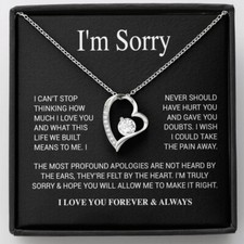 I'm Sorry Necklace Gifts, Apology Gifts For Her, Forgiveness Gift, Wife Gift