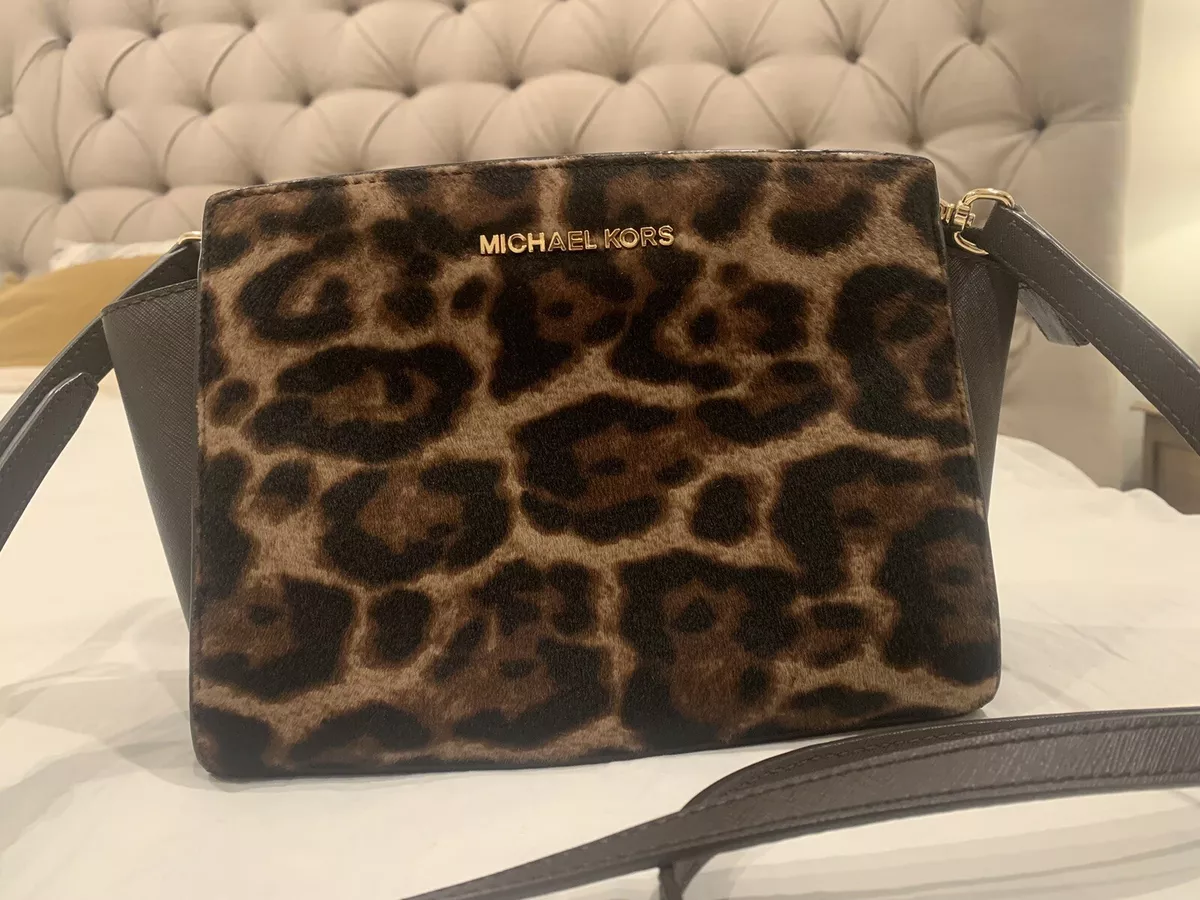 Michael Kors Selma crossbody small leopard - Excellent condition