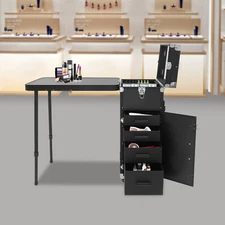 Makeup Train Case Rolling Cosmetic Storage Organizer Travel Cosmetic Organizer