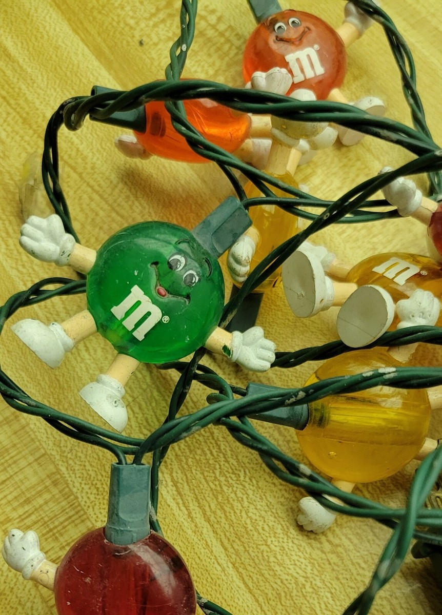 VINTAGE M&M's M and M Happy Lights Holiday 20 Strand Lite
