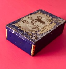 Vintage Tin Container | 1937 Royal Coronation | St. Bruno Tobacco Tin | Blue 