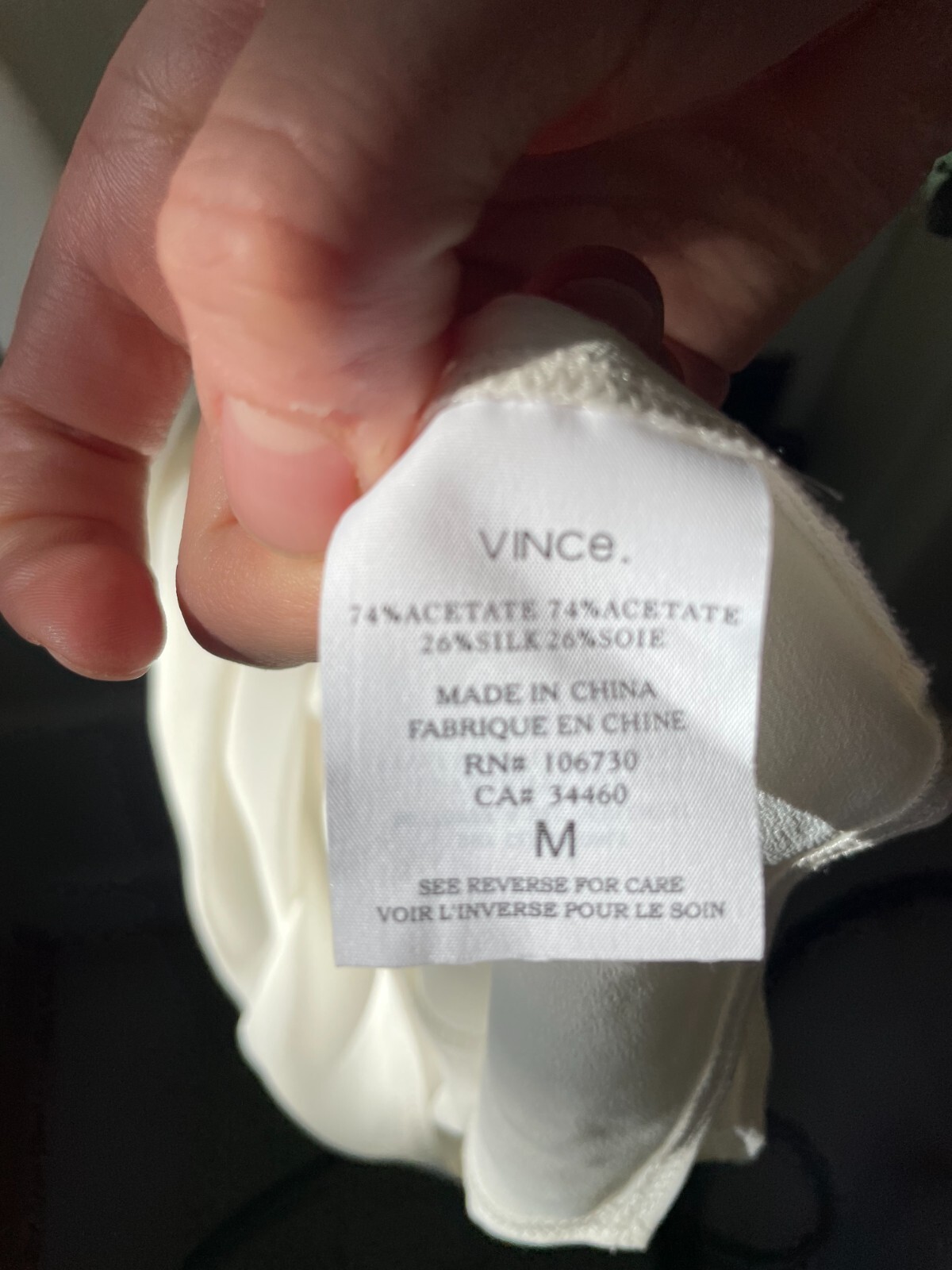 Vince silk white ruffle button down sleeveless bl… - image 6