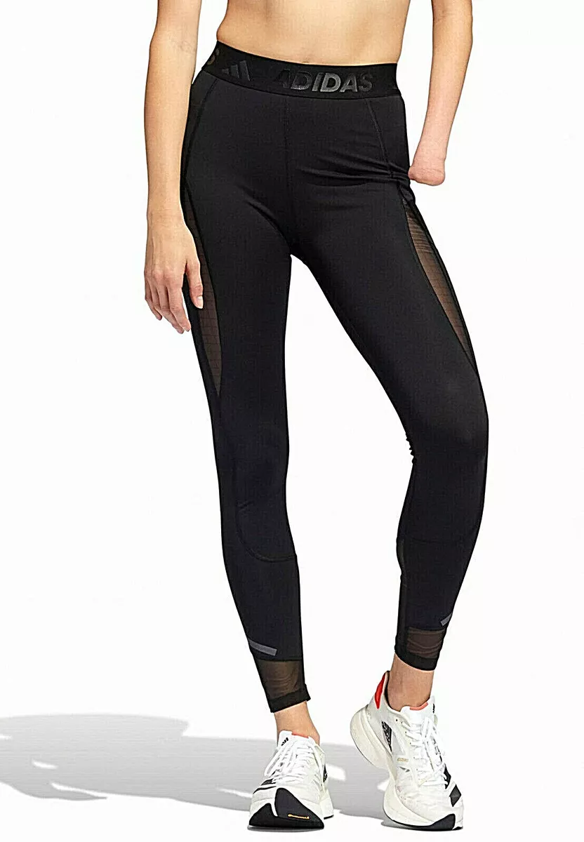 Women Adidas Techfit HEAT.RDY Black Workout Leggings with Pocket