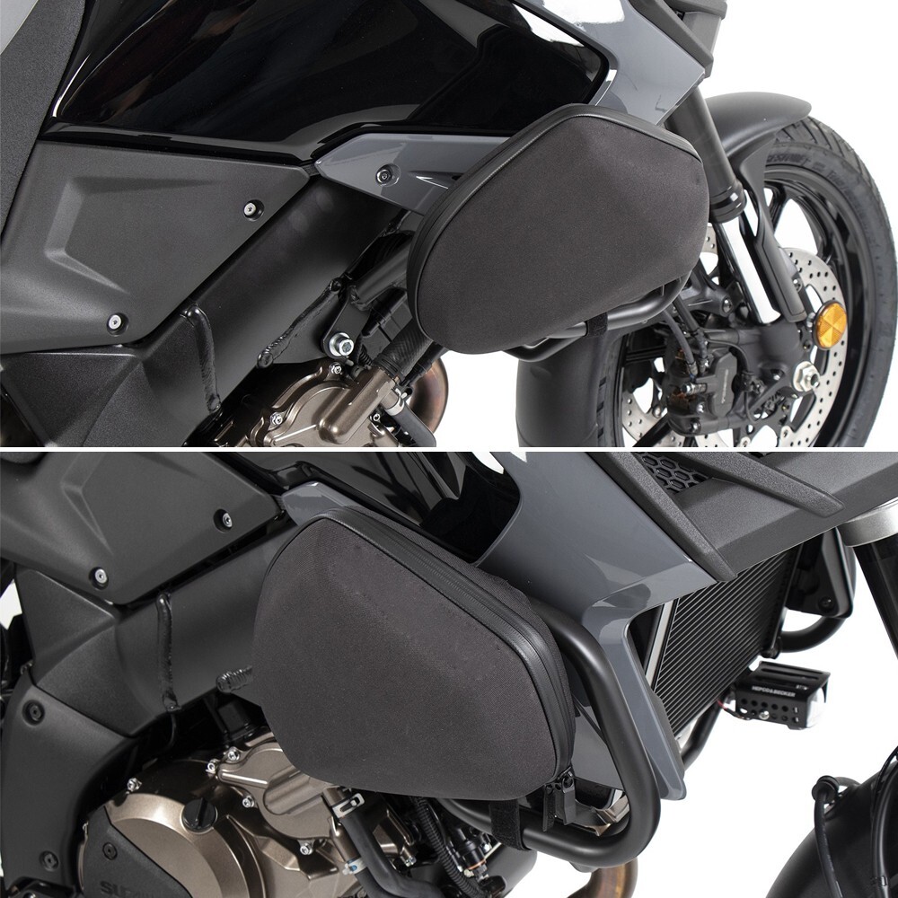 FOR SUZUKI V-STROM 650 DL650 2004-2011 Crash Bar Bag Frame Side Engine Bags PAIR