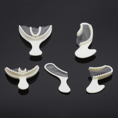 50 Pcs Dental Disposable Impression Bite Registration Trays Sideless/Posterior