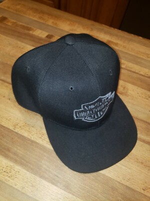 Harley Davidson Snapback Hat Black/grey adjustable sizes | eBay