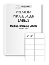 500 Sheets 5000 Labels 4 x 2 Fast Peel White Address Shipping Labels 10 UP