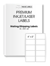 200 Sheets 2000 Labels 4 x 2 Fast Peel White Address Shipping Labels 10 UP