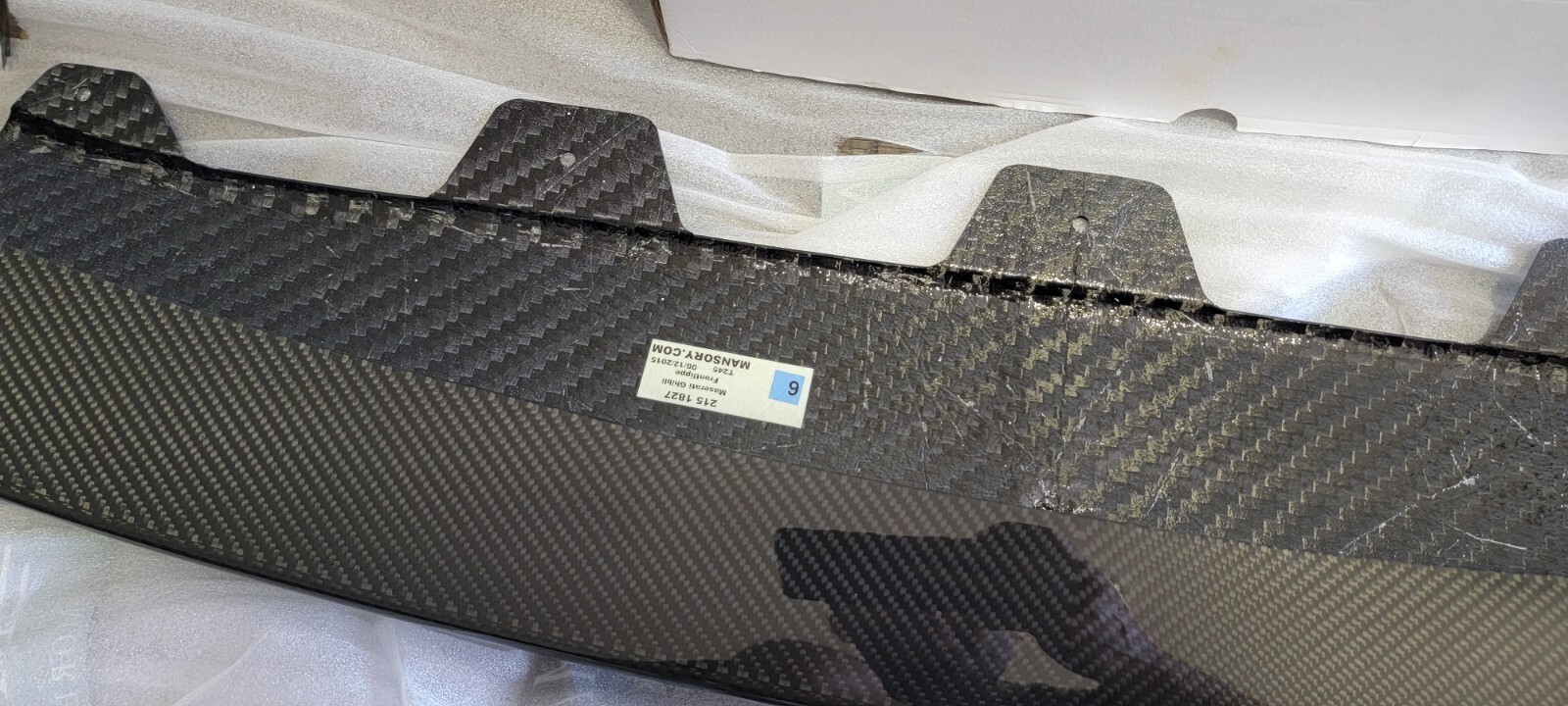 MASERATI GHIBLI MANSORY CARBON FIBER EXTERIOR SPOILER DIFFUSER SPLITTER MIRROR 