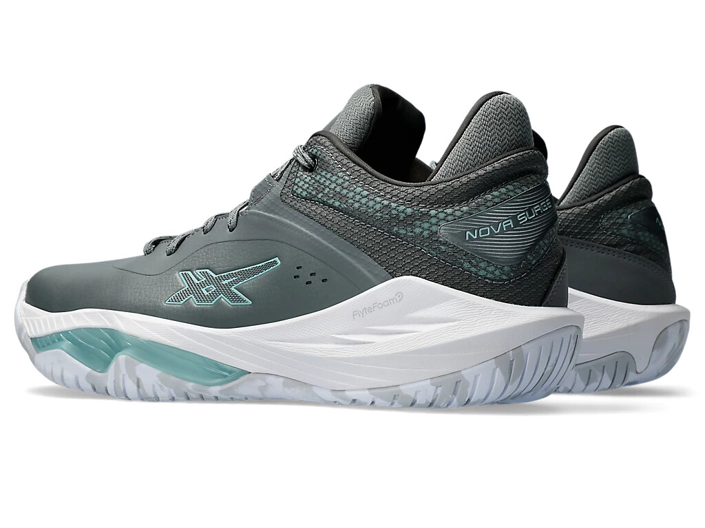 Asics Men's Basketball shoes NOVA SURGE LOW Steel Grey/Teal Tint