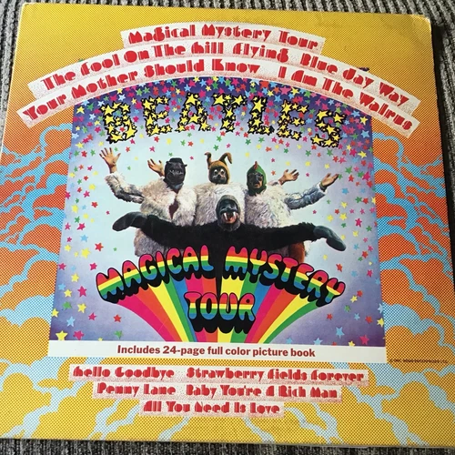 THE BEATLES MAGICAL MYSTERY TOUR 1976 REISSUED LP CAPITOL PRINT BOOKLET MISSING