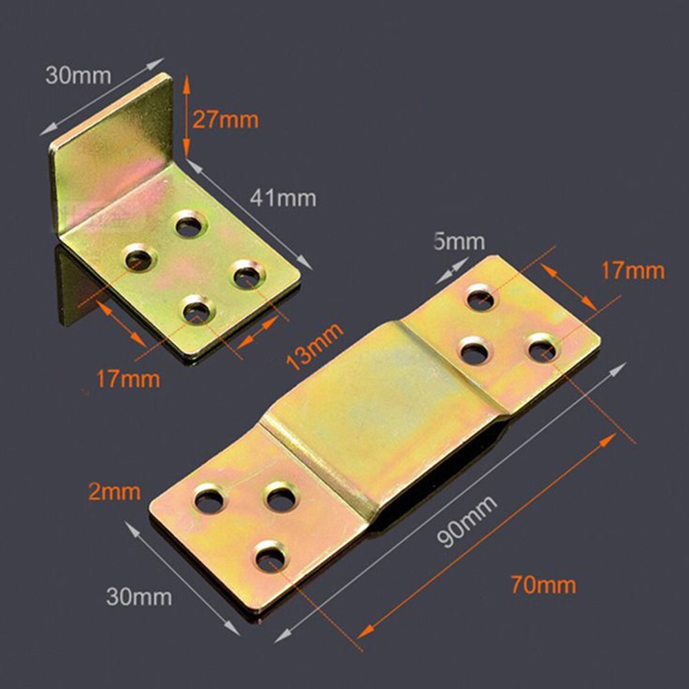 Easy to Install Bed Rail Connector Bracket for Wood Furniture Color