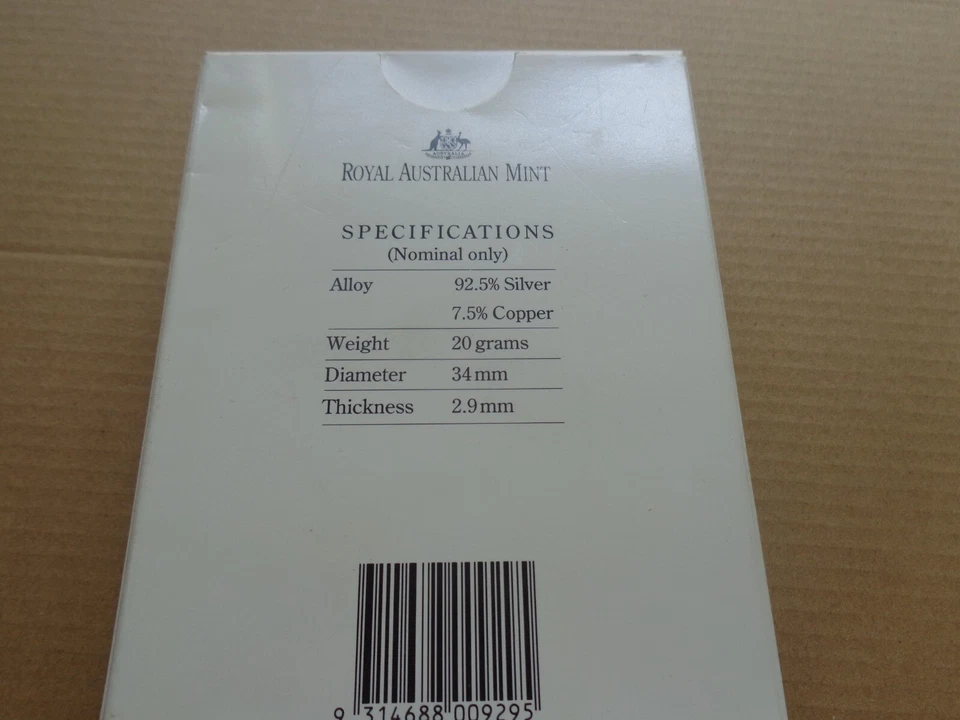 Australia proof coin 1991 - $10 Birds of Australia Jabiru .925 Silver  (cw) - Image 2 of 4