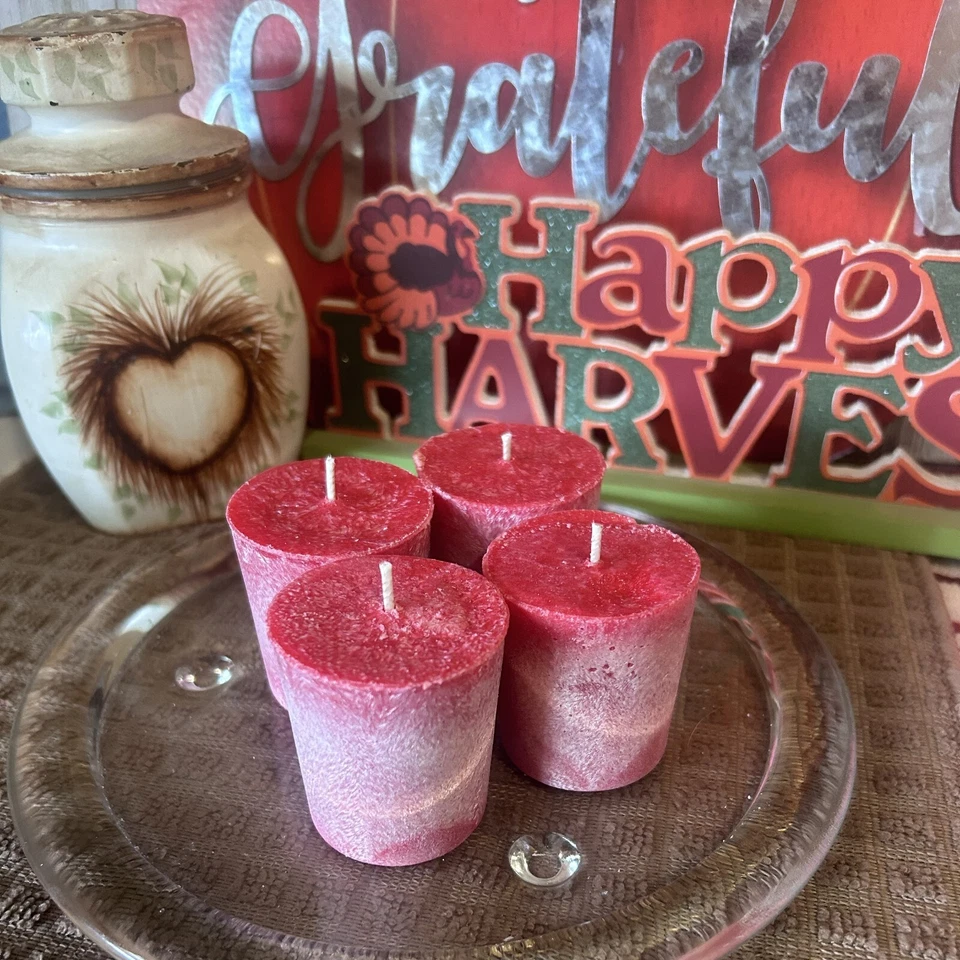  Juego votivo de arándano especiado - Votivos de mezcla de cera natural - Limpio - Ecológico -  Foto 4 de 4