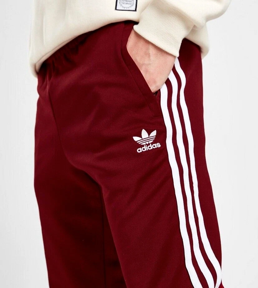 Dialoog Zuidelijk Paradox LG adidas Originals MEN&#039;S SST TRACK PANTS / JOGGERS BURGUNDY RARE LAST  1 | eBay