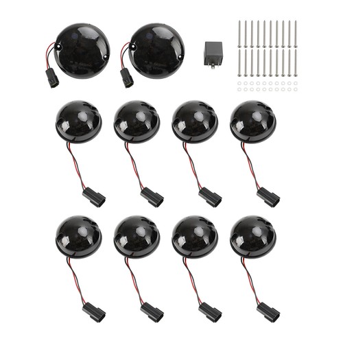 10PCS Smoke LED DRL Driving Daytime Fog Tail Lights Kit for Land Rover Defender~ - Picture 12 of 14