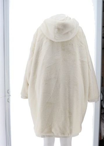 Antthony Holiday Luxe Reversible Hooded Coat Ivory 2X NWOT (491) - Picture 5 of 8
