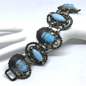Selro-Selini-Vintage-50s-Asian-Princess-Blue-Bracelet