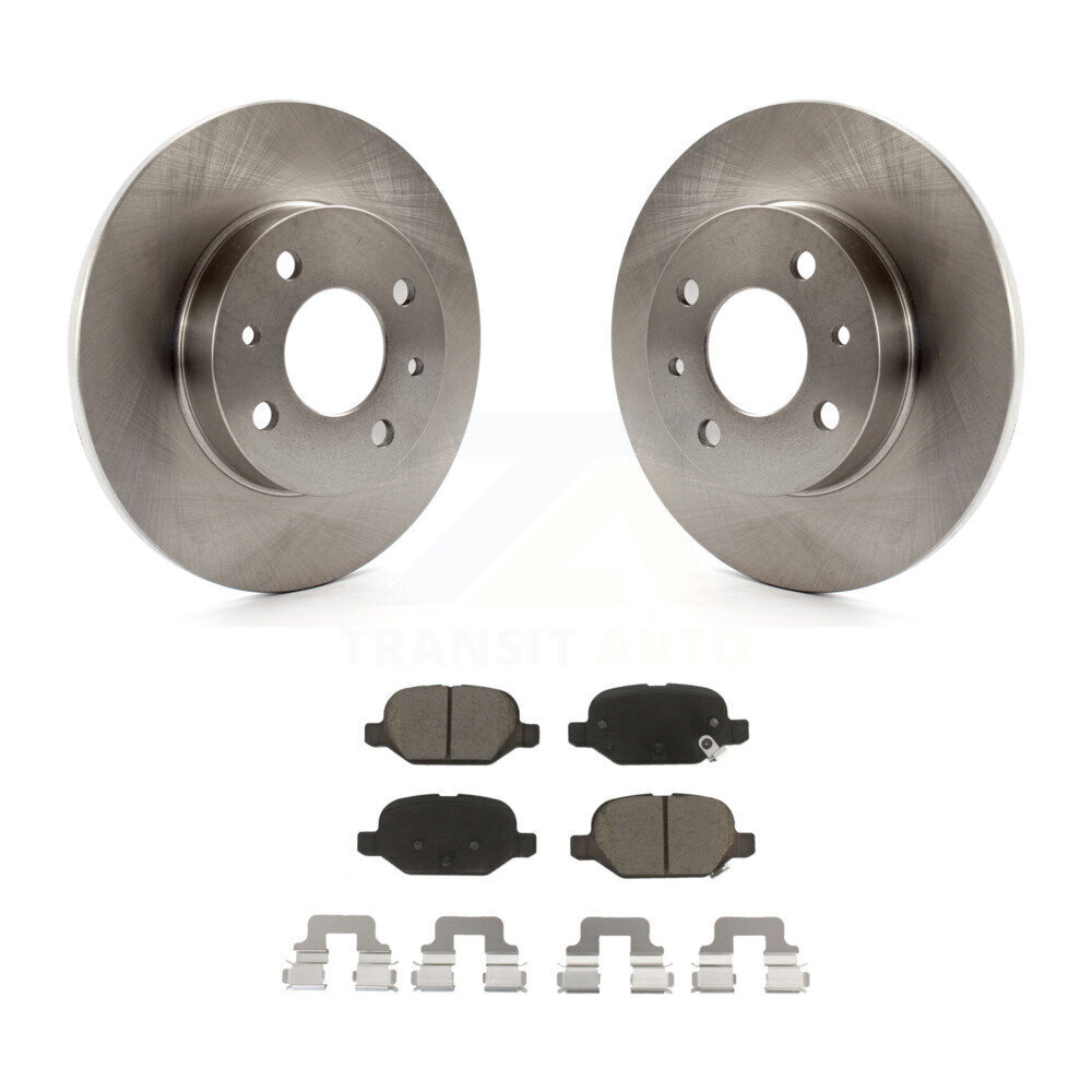 Rear Disc Brake Rotors And Ceramic Pads Kit For Fiat 500 K8C-102090
