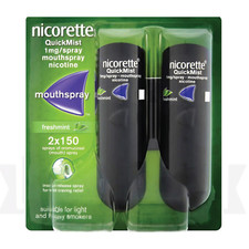 Nicorette Quickmist Duo FRESHMINT, 2 x 150 sprays - SHIPS FAST FROM USA