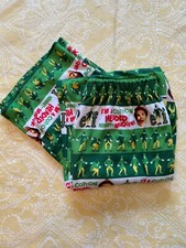 elf movie Christmas Pajamas Pants Kids Size 14/16 PJ Bottoms Soft Lounge Comfy