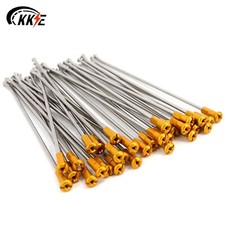 KKE 19" Rear Spokes Kit Set Fit Suzuki RMZ250 2007-2024 RMZ450 2005-24 Gold Nuts