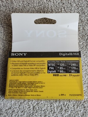 Sony Hi8 HMP Digital8 1 Tape 60/120min Cassette Camcorder Blank