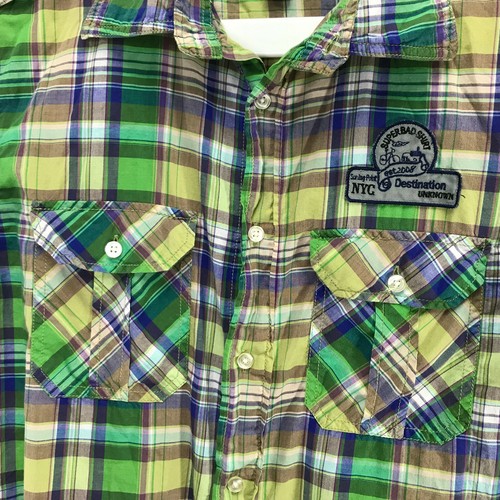 SBS Super Bad Hemd Knopf kariert Chokooed Garment Herren Größe XL 2008 - Bild 8 von 10
