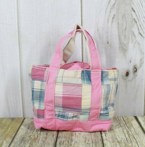 LL BEAN Boat & Tote Women's Pink Patchwork Canvas
