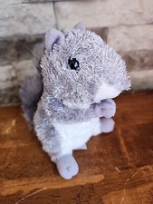 Aurora NUTTY Gray Squirrel Plush Mini Flopsie 6" Realistic Animal Grey Stuffed