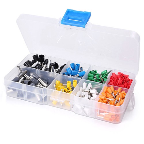 400x Virola de alambre multicolor Cobre Crimpado Conector Pin Cable Terminal Kit - Imagen 4 de 9