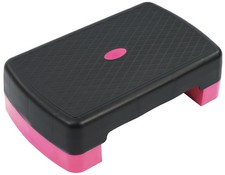 18" Workout Aerobic Stepper Step Platform with 2 Risers, Lightweight Portable...