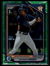2024 Bowman #BCP-108 Anthony Huezo Chrome Prospects Lunar Glow Refractors