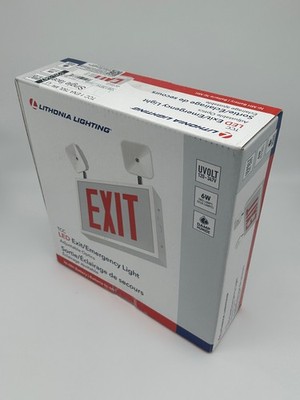 Lithonia Lighting Steel Housing Exit Sign and Light Combo LED TCC 1 ENA 750L M4