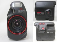 Kyocera Samurai x3.0 35mm AF Half Frame Film Camera Black Red 1987 Japan