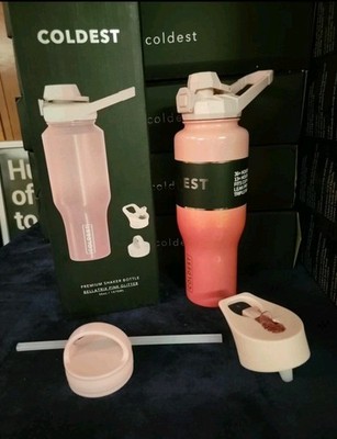 Coldest Bellatrix Pink Glitter Shaker Bottle 36oz Leak Proof 