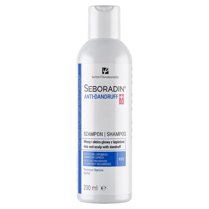 Seboradin Anti Dandruff Hair Shampoo 200 Ml Piroctone Olamine And Thymol Effective Prevention And Recurrence For Oily And Dry - Image 2
