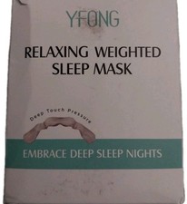 Relaxing Weighted Sleep Mask 10oz Grey Cool Light Blocking Deep Touch Pressure