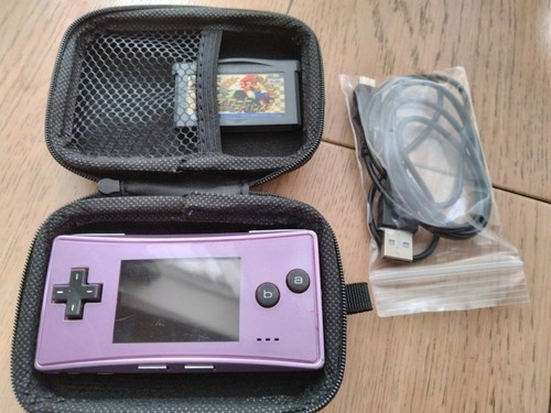 Nintendo Game Boy Micro Purple with AC Charger Tested 45496716790| eBay
