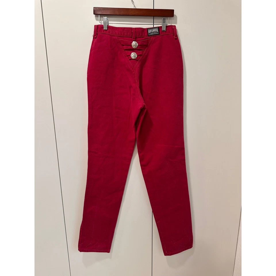 Vintage 90s Roughrider Colored Denim Jeans Western Cowgirl NFR Looks Size 29 - Image 4 of 4