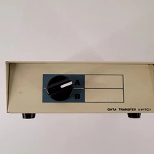 Vintage 2 Way Manual Data Transfer Switch Box AB  25pin Input Output Connections