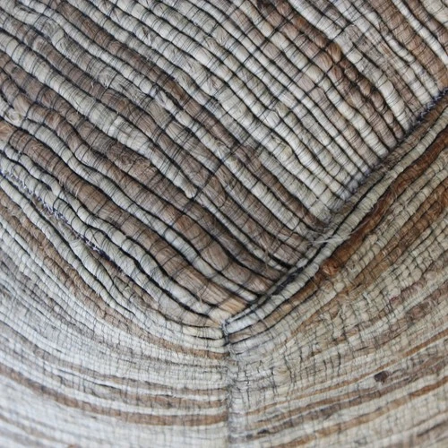 Uttermost 2395X Butterscotch Shiro 18"W Hemp Pouf Ottoman - Picture 2 of 3